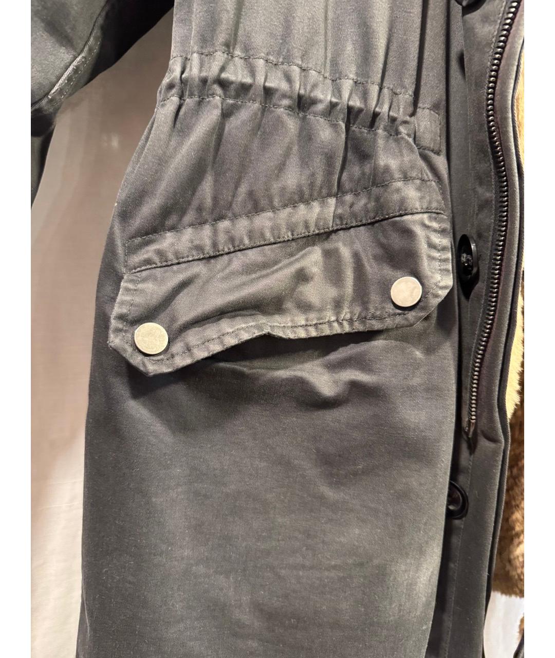 YVES SALOMON Серая меховая парка, фото 4