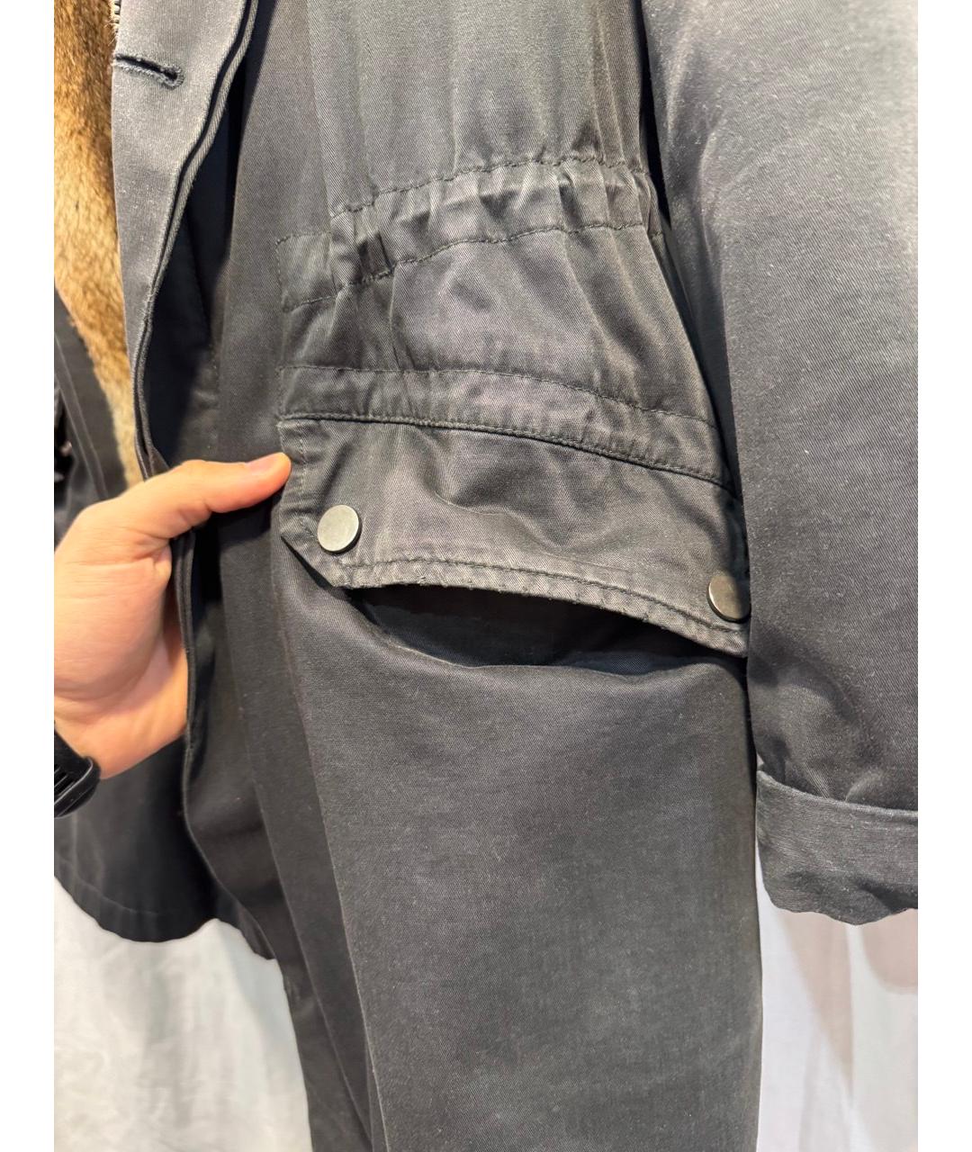 YVES SALOMON Серая меховая парка, фото 2