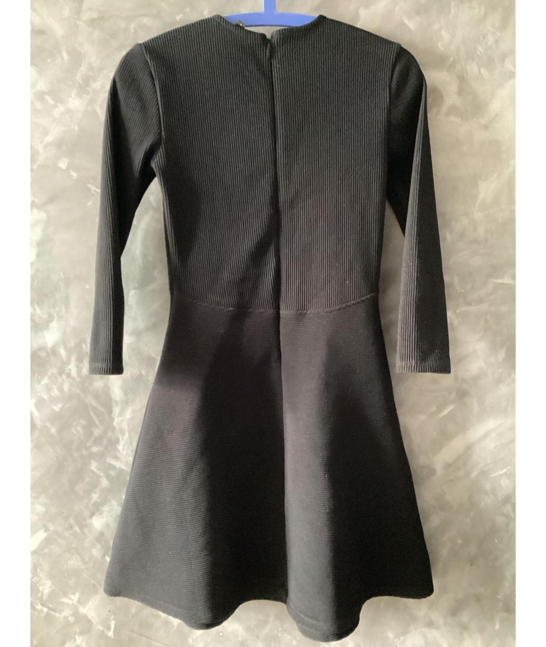 ARMANI EXCHANGE Черное полиэстеровое повседневное платье, фото 2