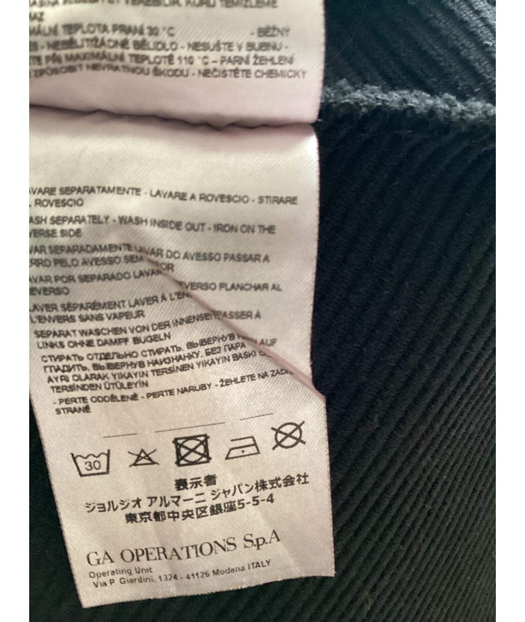 ARMANI EXCHANGE Черное полиэстеровое повседневное платье, фото 4