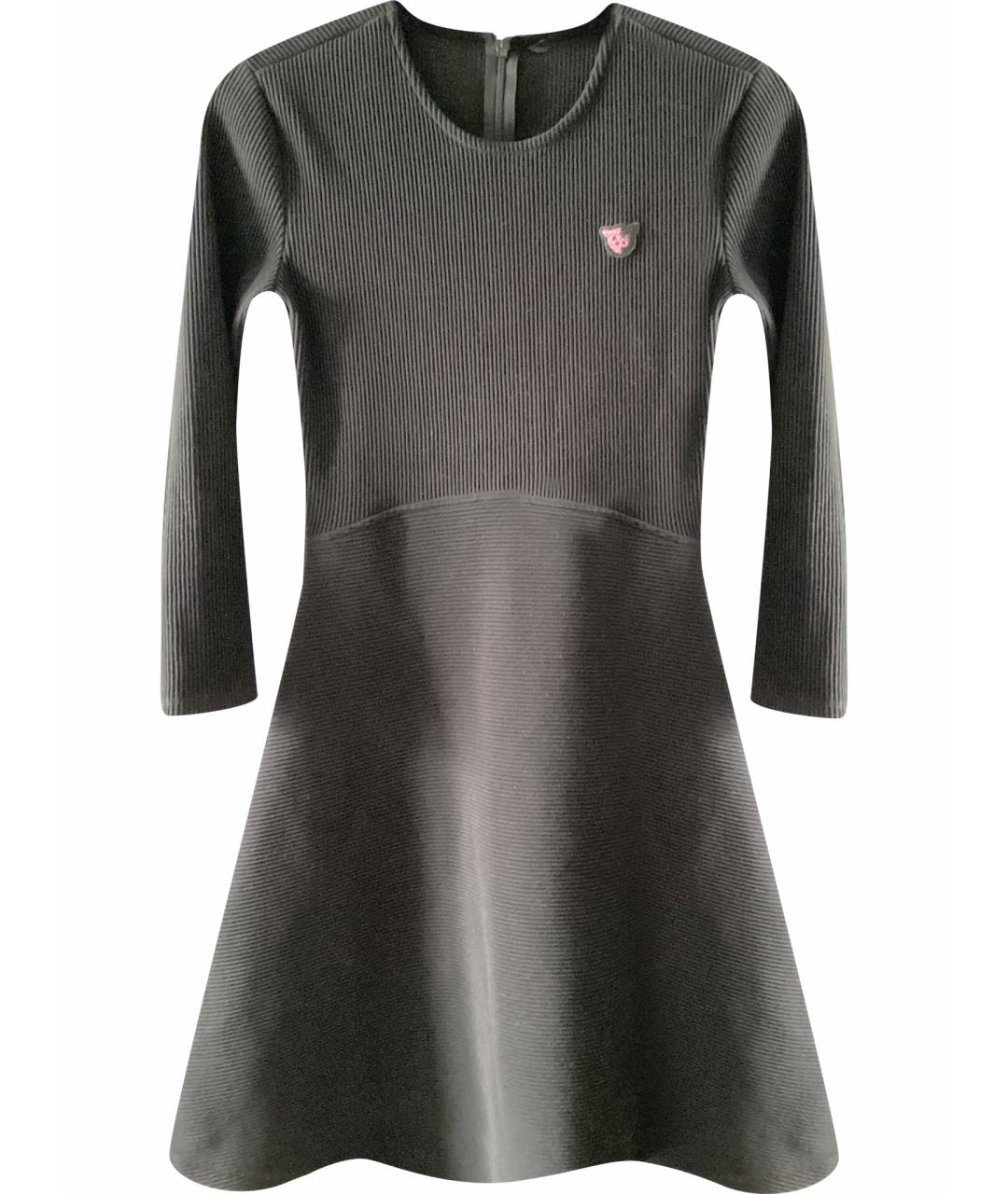 ARMANI EXCHANGE Черное полиэстеровое повседневное платье, фото 1