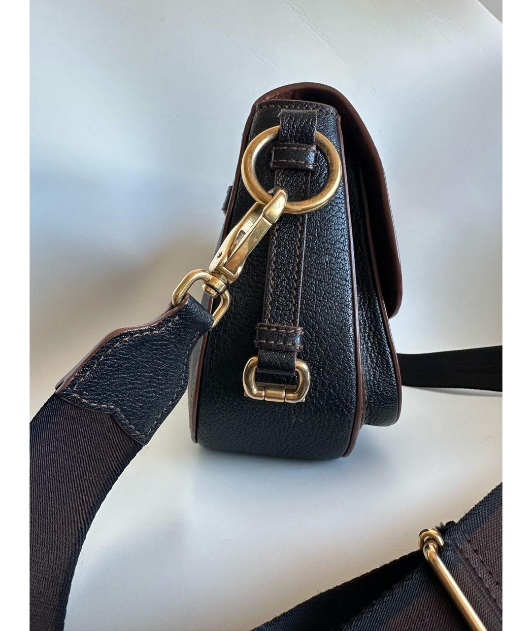 MIU MIU Черная кожаная сумка через плечо, фото 5