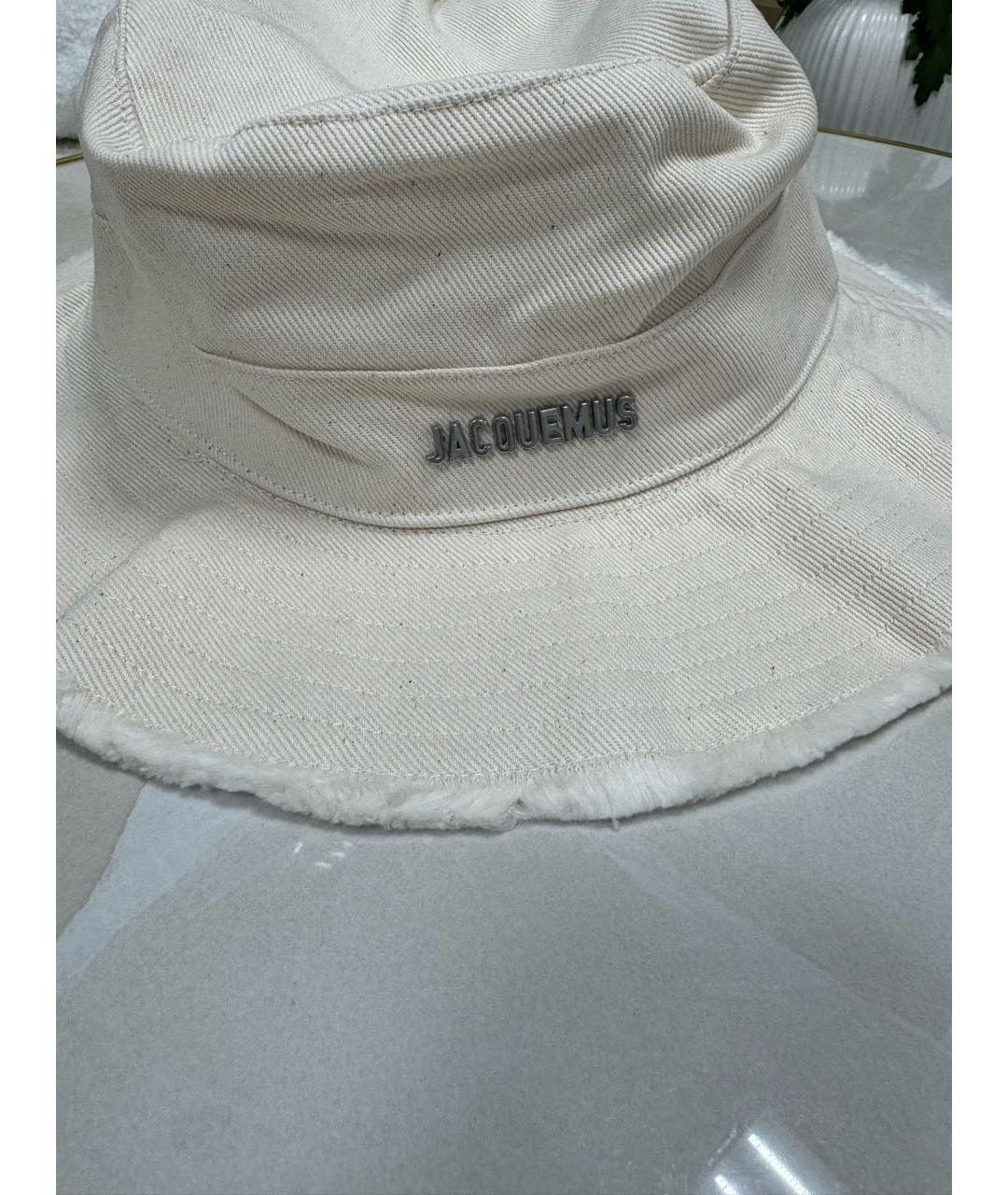 JACQUEMUS Белая хлопковая панама, фото 3