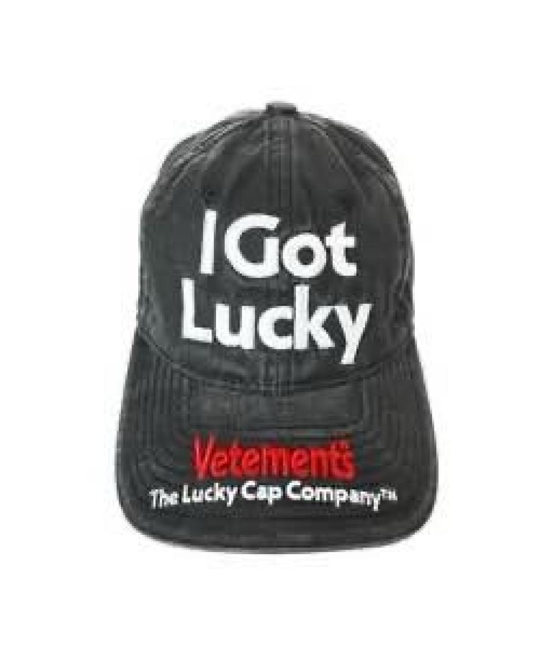 VETEMENTS Серая хлопковая кепка, фото 3