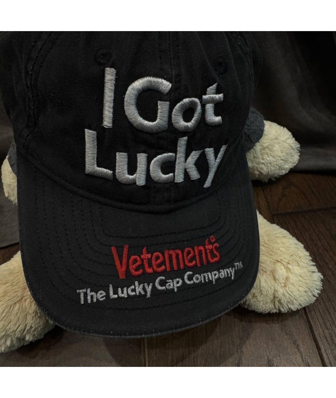 VETEMENTS Серая хлопковая кепка, фото 4