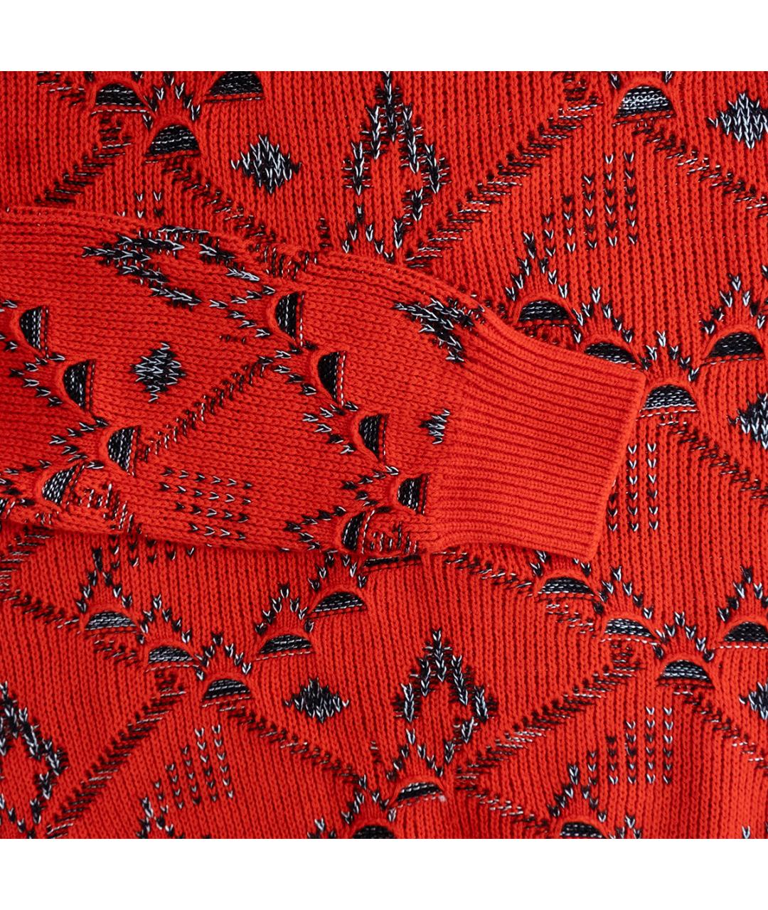 SAINT LAURENT Красный шерстяной джемпер / свитер, фото 4