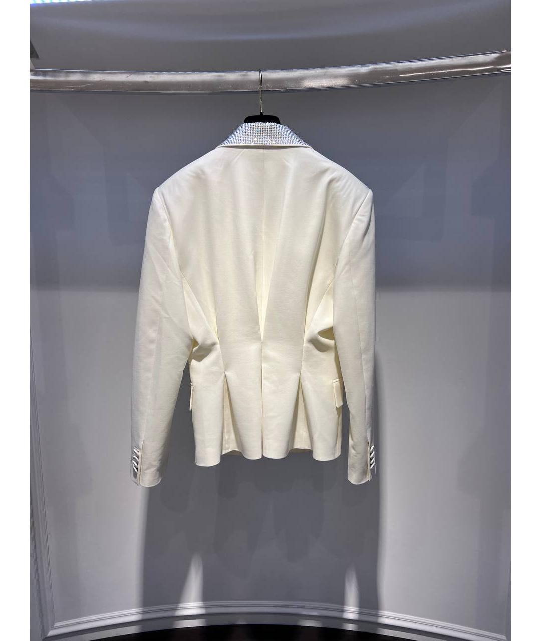 GIUSEPPE DI MORABITO Белый вискозный жакет/пиджак, фото 3