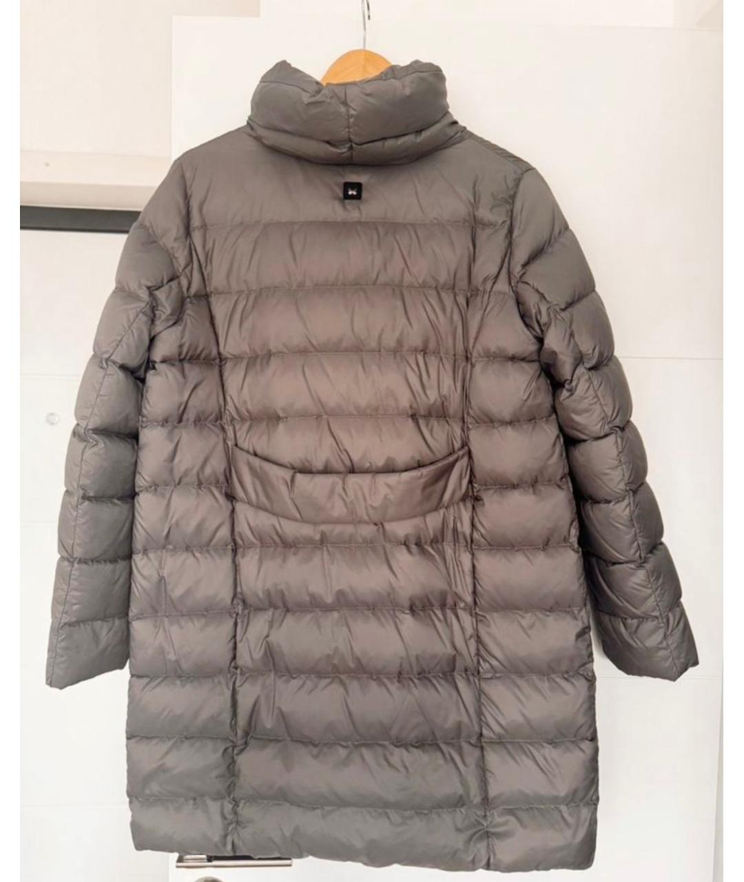 WEEKEND MAX MARA Серый полиэстеровый пуховик, фото 2