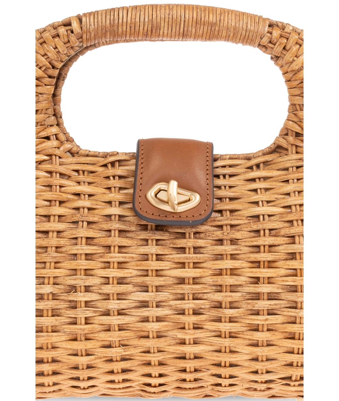 CULT GAIA Коричневая сумка с короткими ручками, фото 5