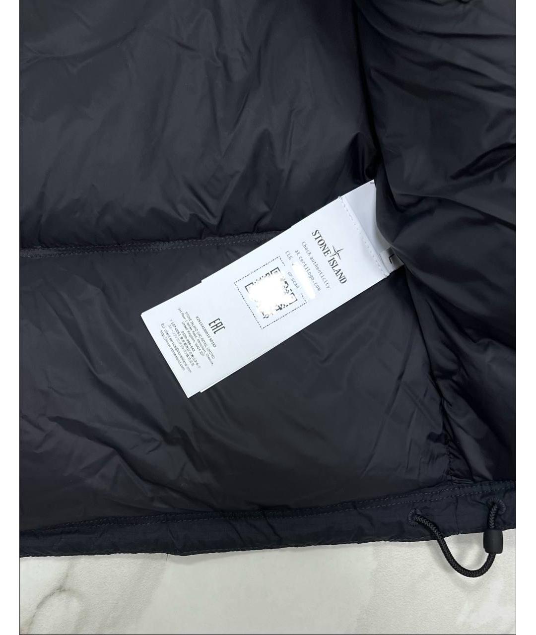 STONE ISLAND Черная полиэстеровая куртка, фото 8