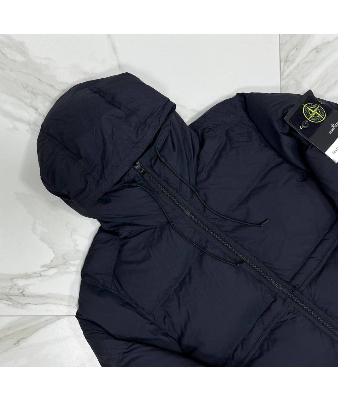STONE ISLAND Черная полиэстеровая куртка, фото 2