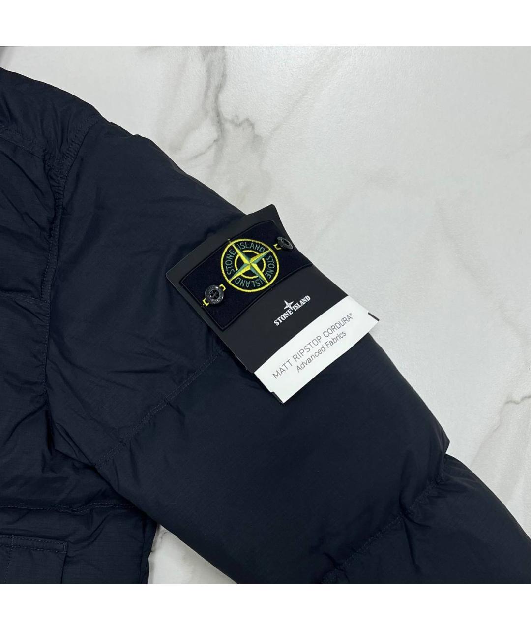 STONE ISLAND Черная полиэстеровая куртка, фото 3