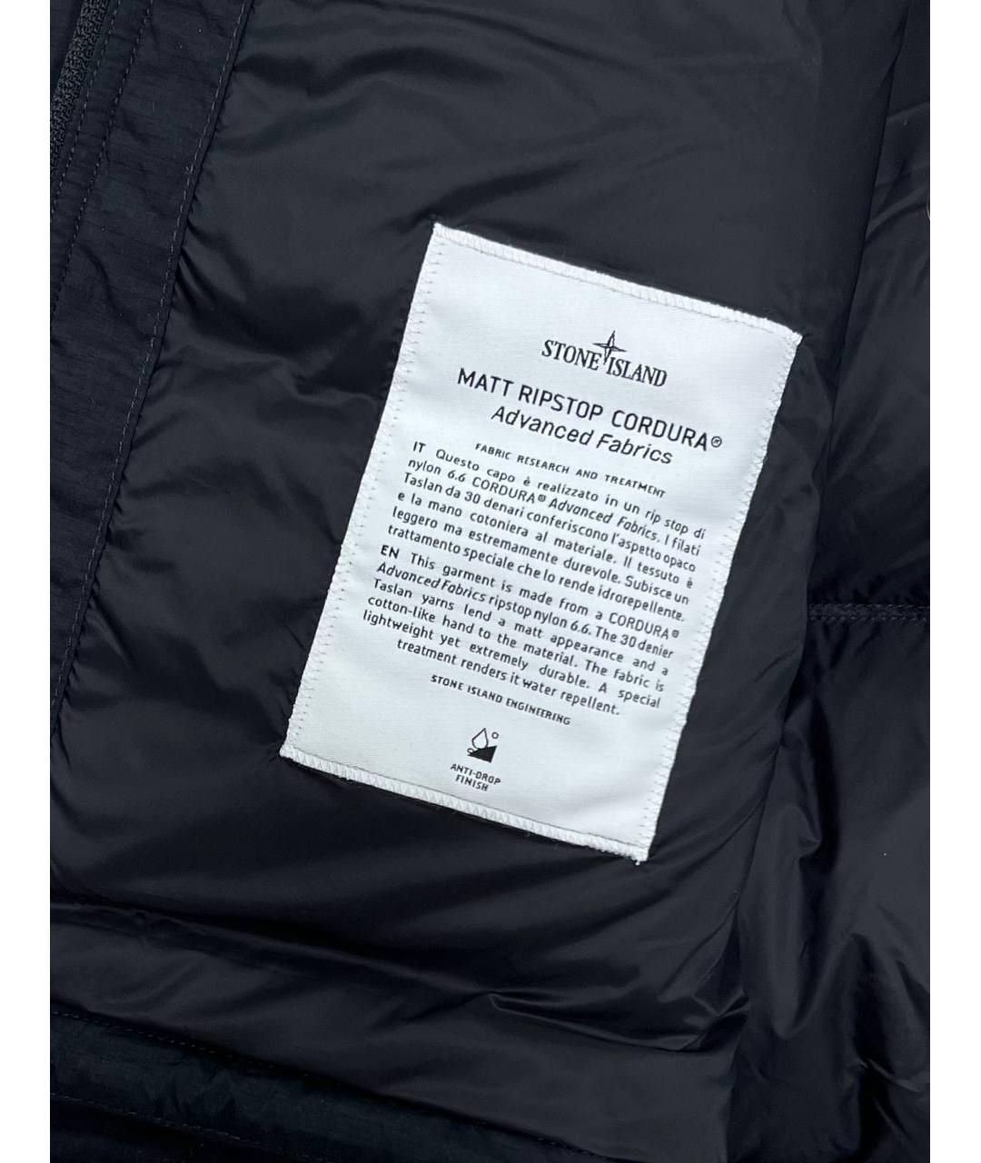 STONE ISLAND Черная полиэстеровая куртка, фото 7