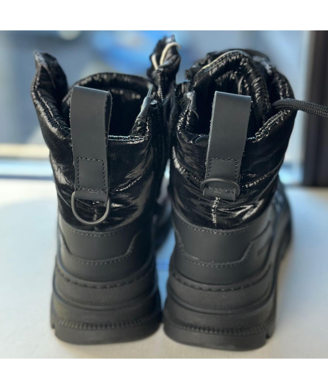 DOLCE&GABBANA Черные кожаные ботинки, фото 4