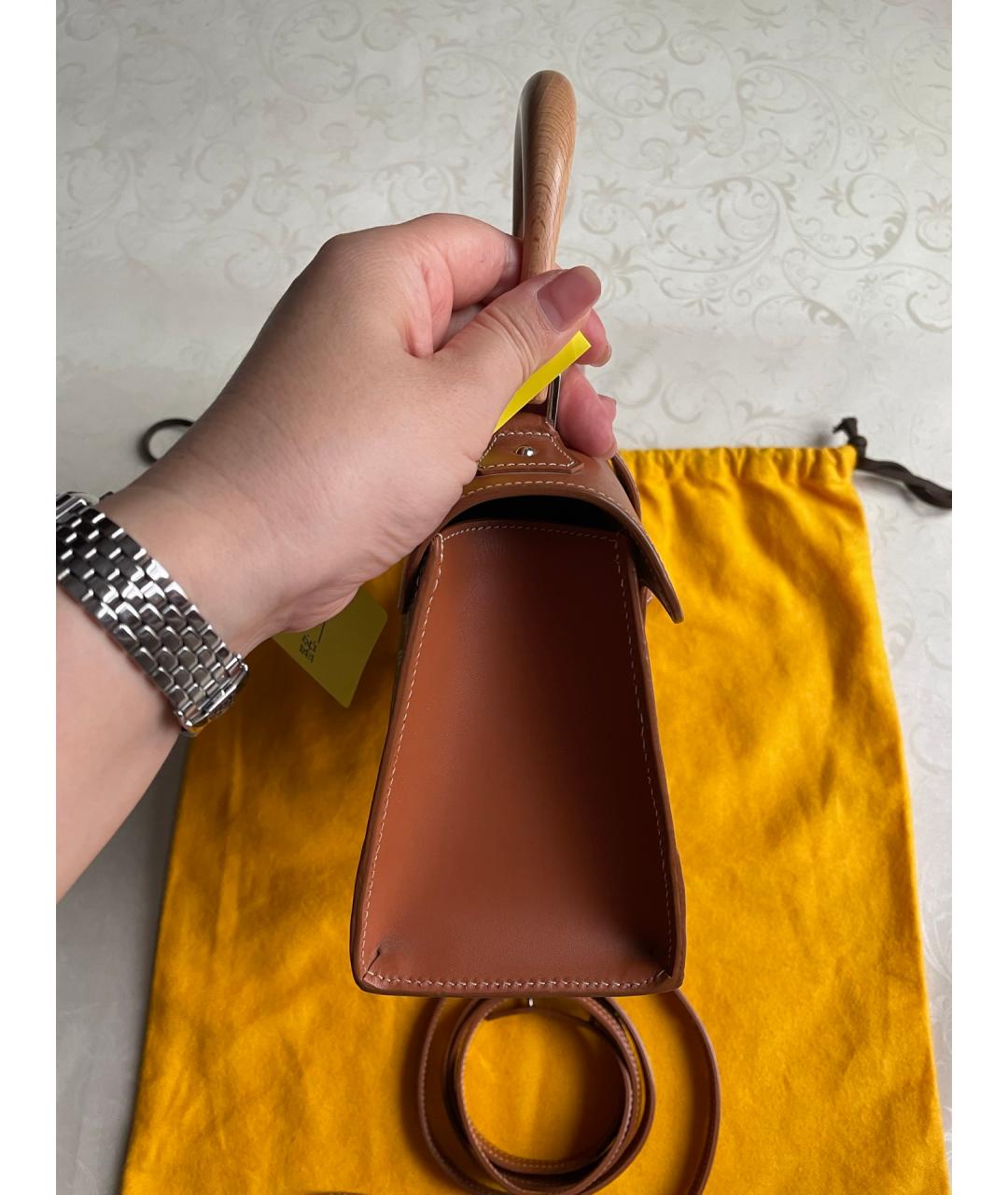 GOYARD Коричневая сумка через плечо из искусственной кожи, фото 5