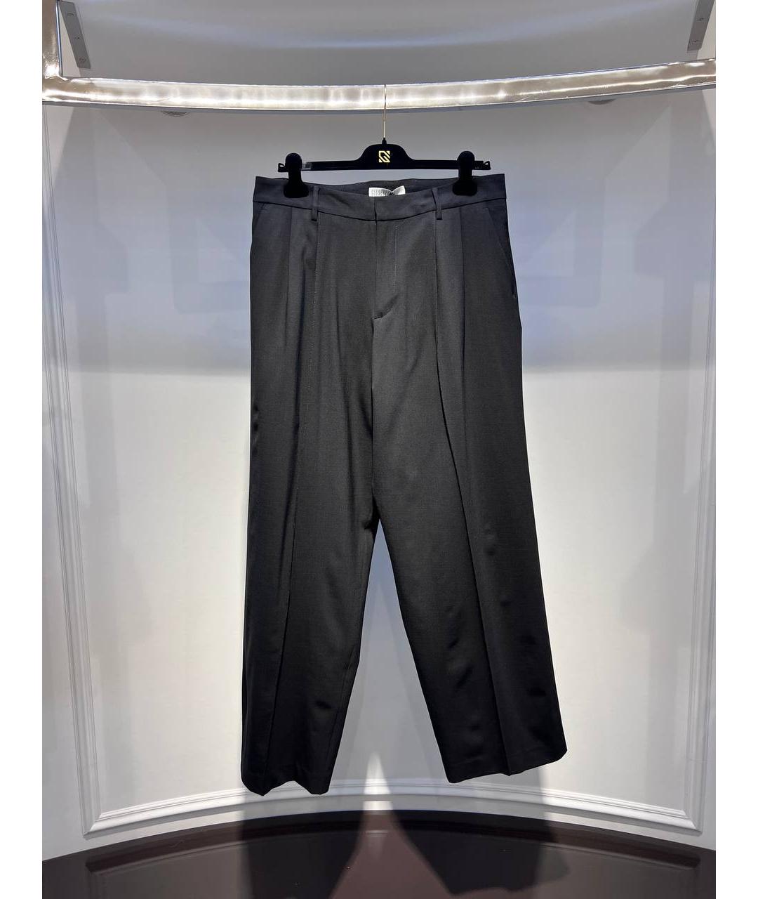 GIUSEPPE DI MORABITO Серые шерстяные прямые брюки, фото 3