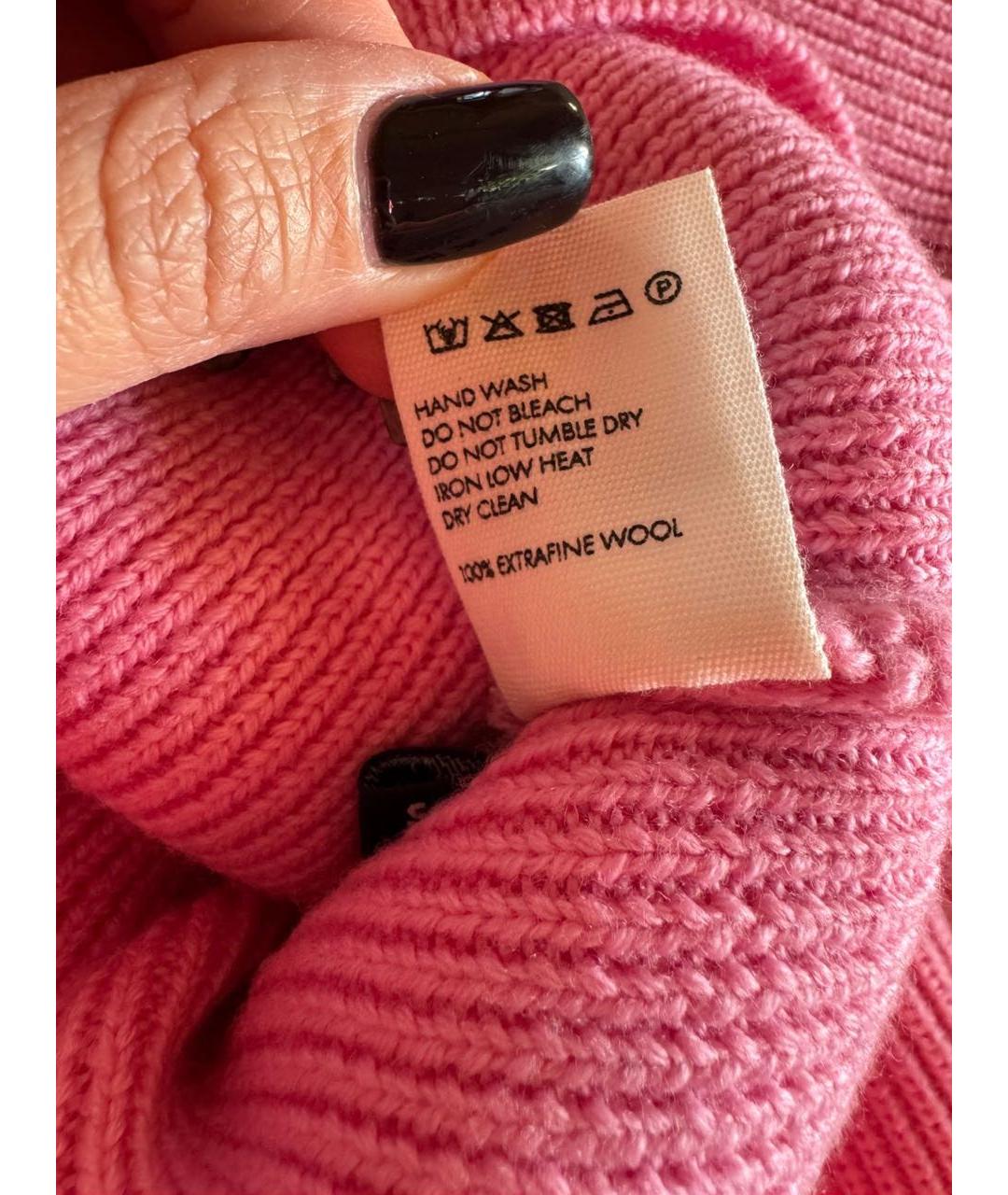 JACQUEMUS Розовый шерстяной джемпер / свитер, фото 6