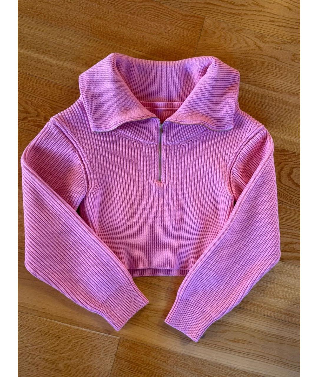 JACQUEMUS Розовый шерстяной джемпер / свитер, фото 7