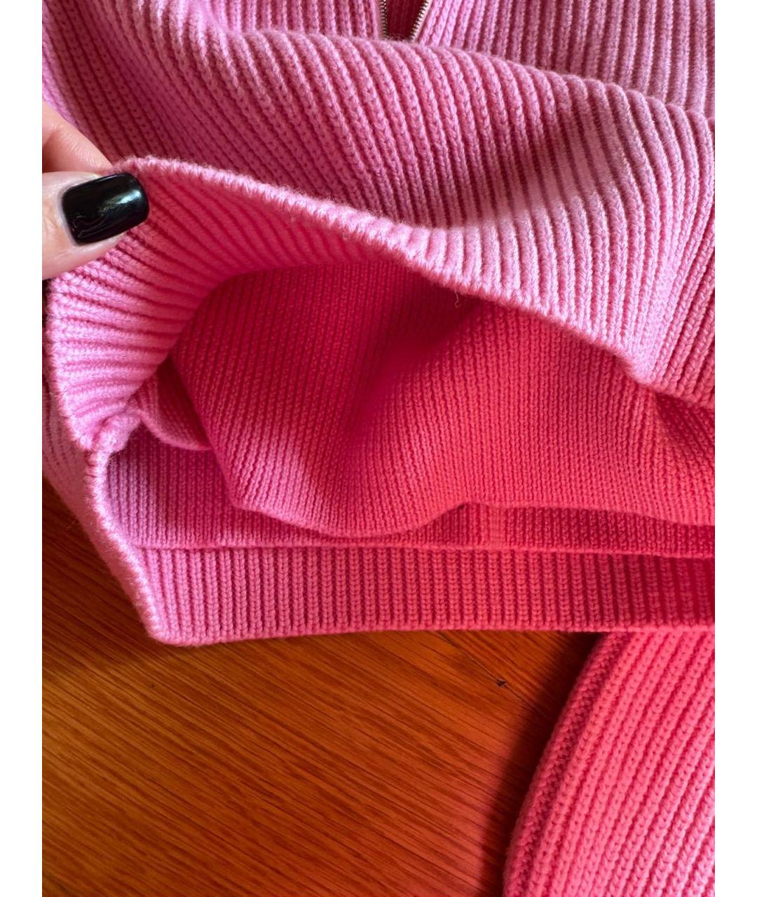 JACQUEMUS Розовый шерстяной джемпер / свитер, фото 4