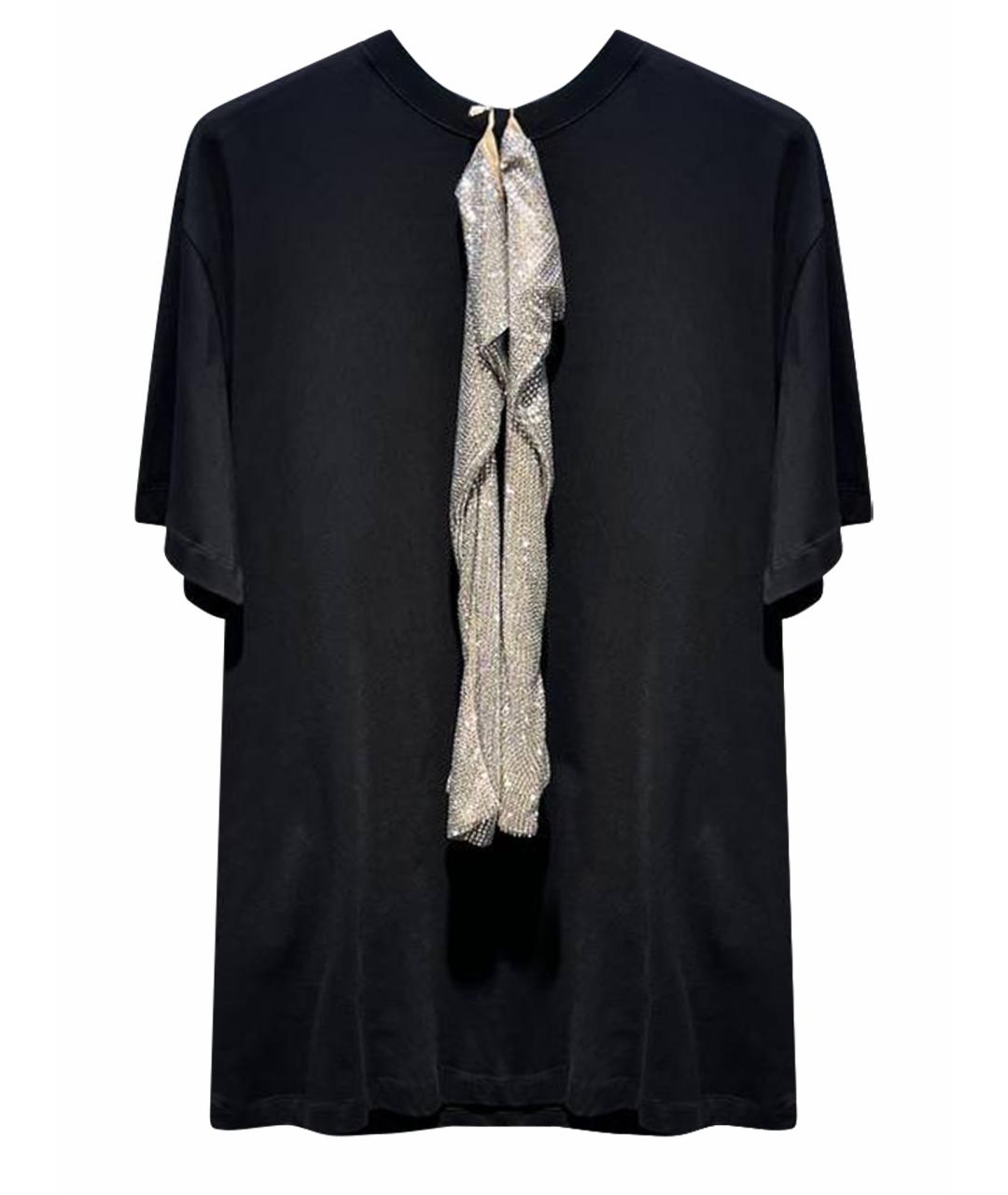 GIUSEPPE DI MORABITO Черная хлопковая футболка, фото 1