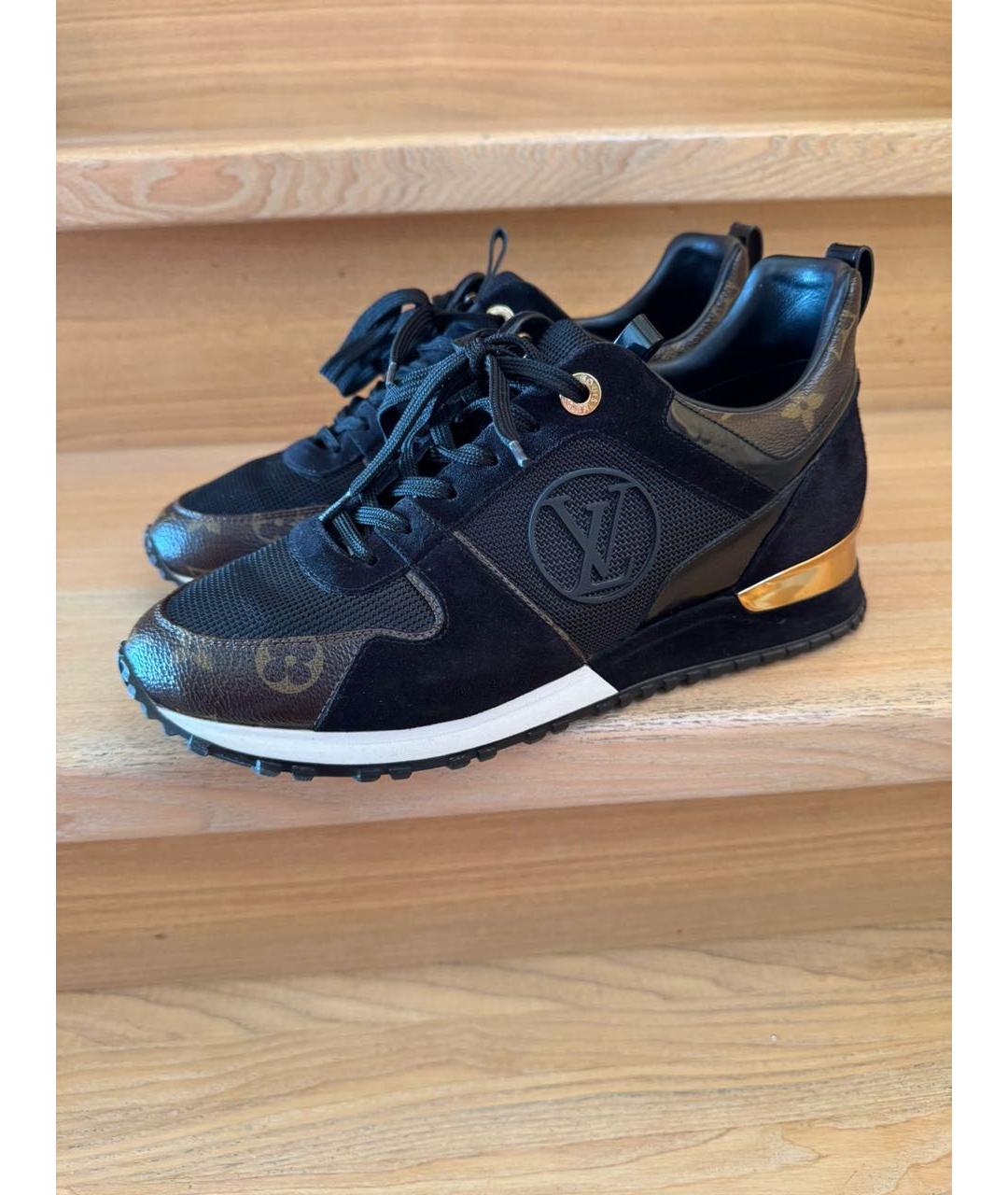 LOUIS VUITTON Черные текстильные кроссовки, фото 9