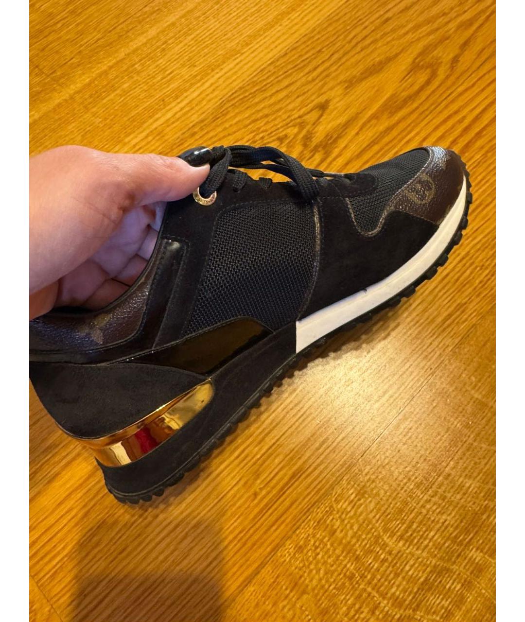 LOUIS VUITTON Черные текстильные кроссовки, фото 4