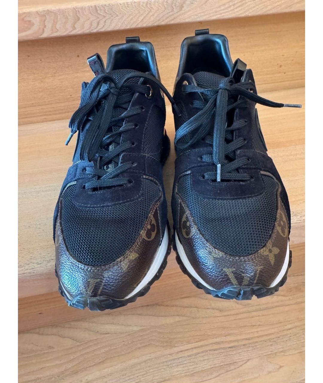 LOUIS VUITTON Черные текстильные кроссовки, фото 3