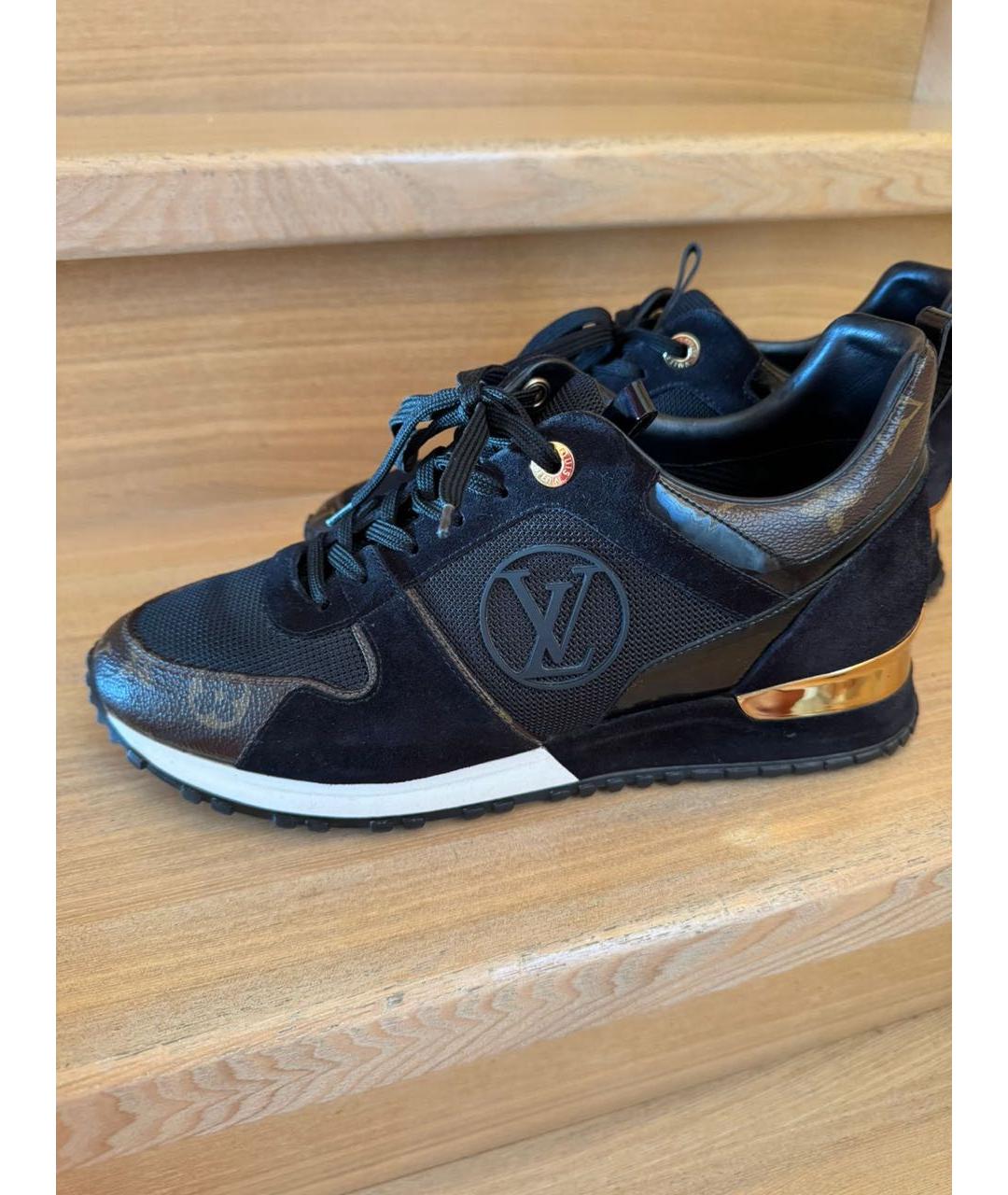 LOUIS VUITTON Черные текстильные кроссовки, фото 2