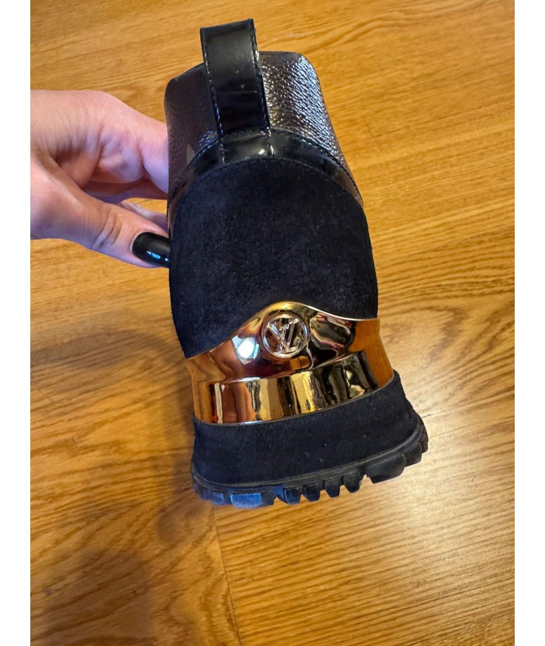 LOUIS VUITTON Черные текстильные кроссовки, фото 7