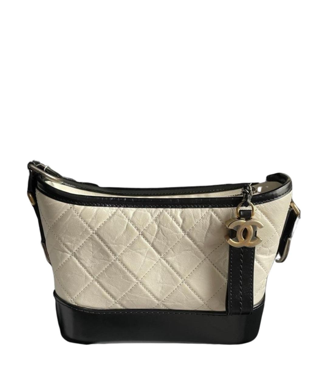 CHANEL Белая кожаная сумка через плечо, фото 1