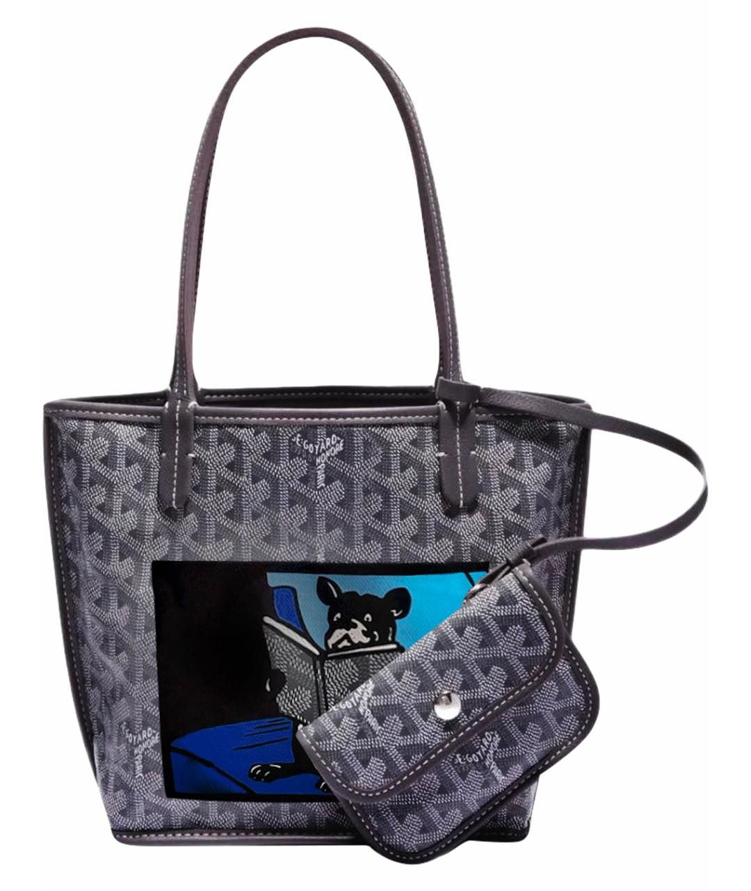 GOYARD Серая сумка через плечо из искусственной кожи, фото 1