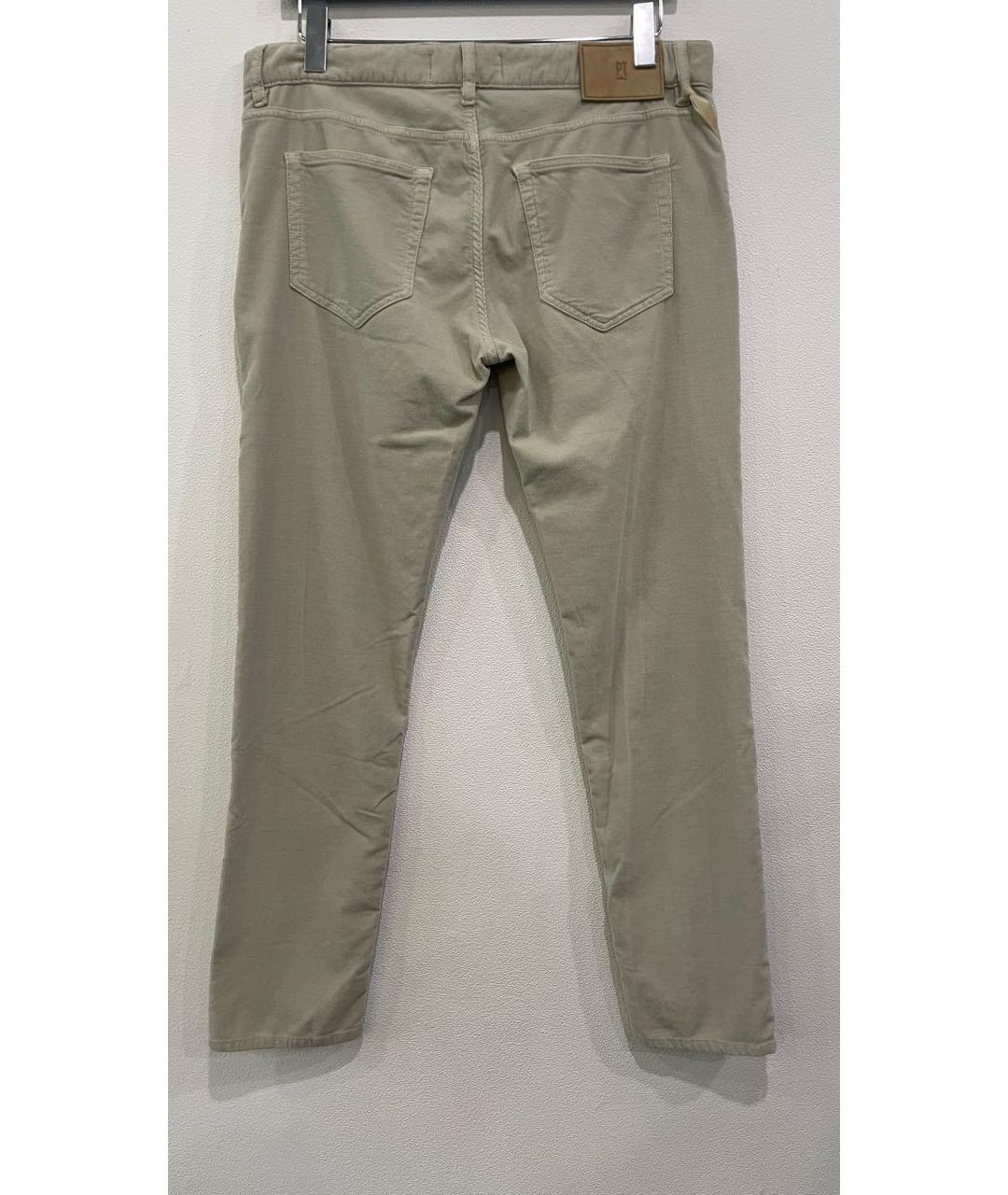 PT TORINO Серые бархатные повседневные брюки, фото 2