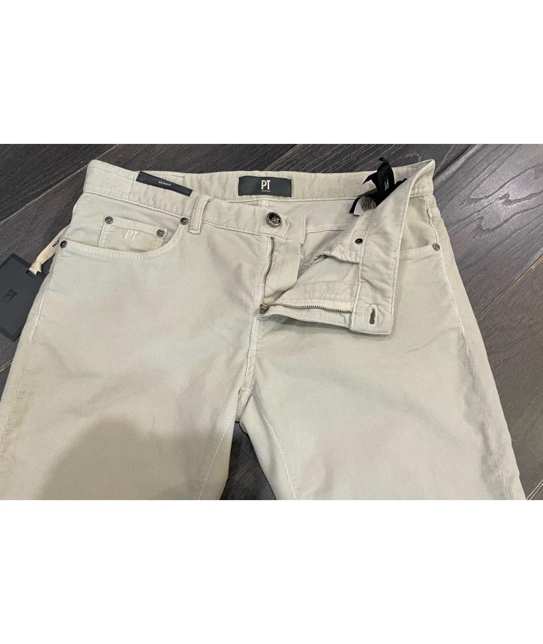 PT TORINO Серые бархатные повседневные брюки, фото 5