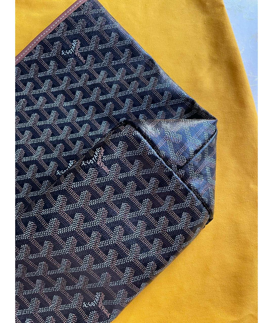 GOYARD Коричневая кожаная сумка через плечо, фото 4