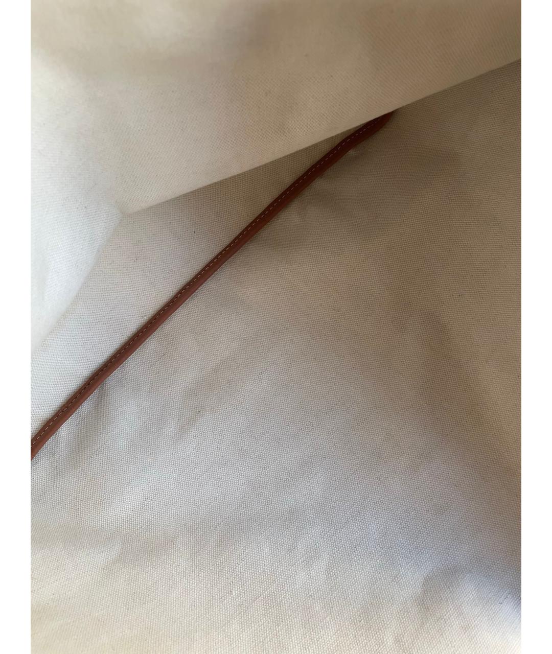 GOYARD Коричневая кожаная сумка через плечо, фото 6