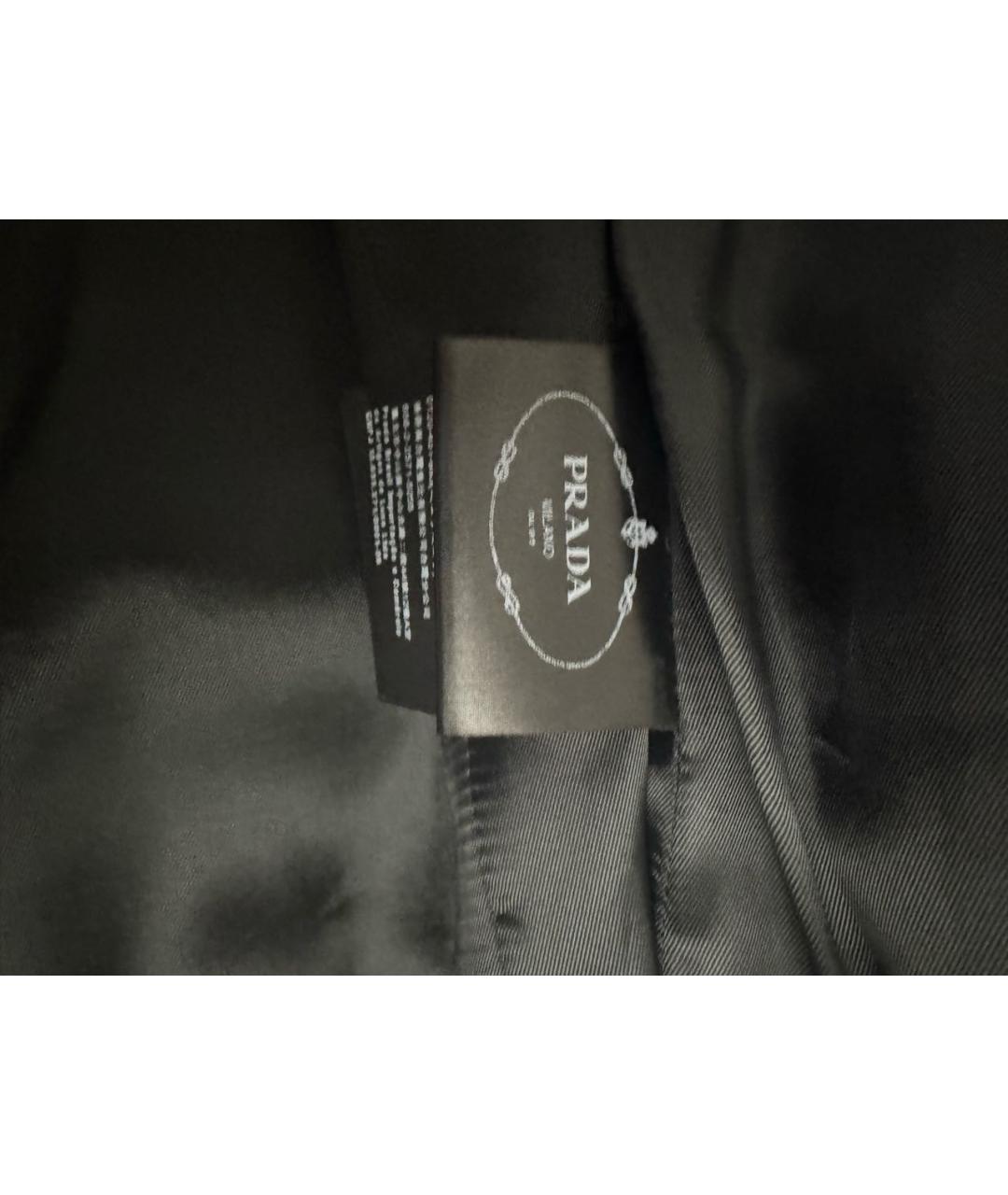 PRADA Черная кожаная куртка, фото 4