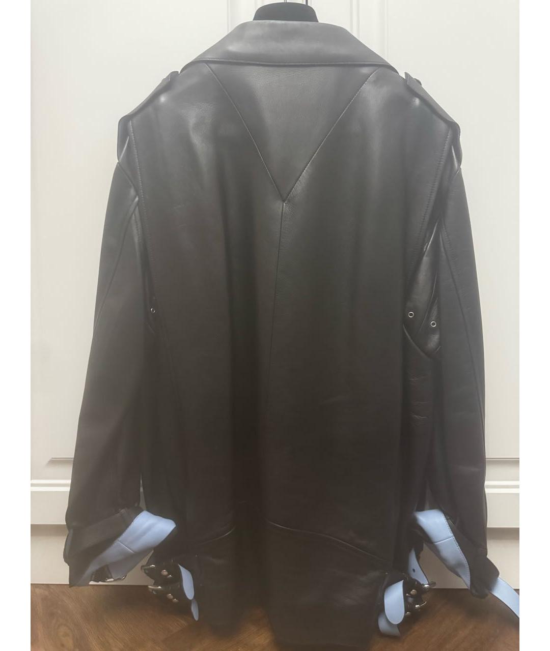 PRADA Черная кожаная куртка, фото 2