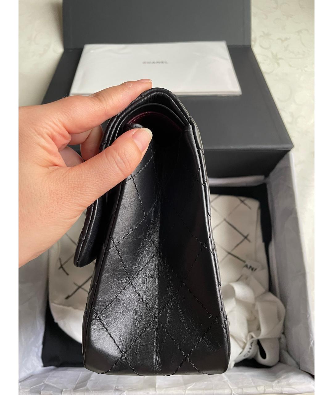 CHANEL Черная кожаная сумка через плечо, фото 4