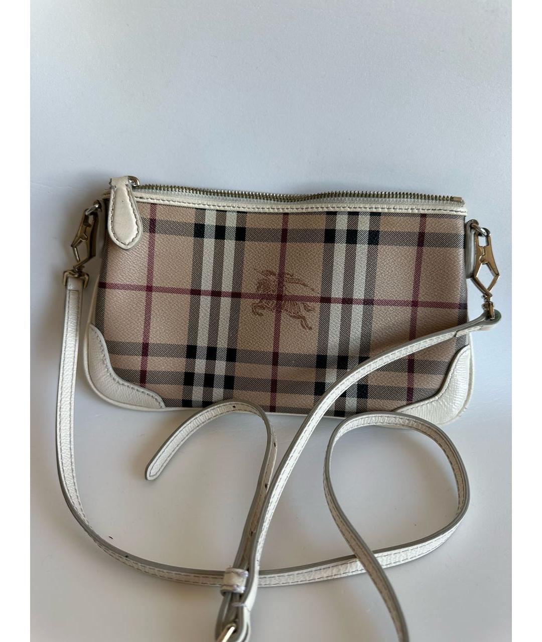 BURBERRY Бежевая кожаная сумка через плечо, фото 3