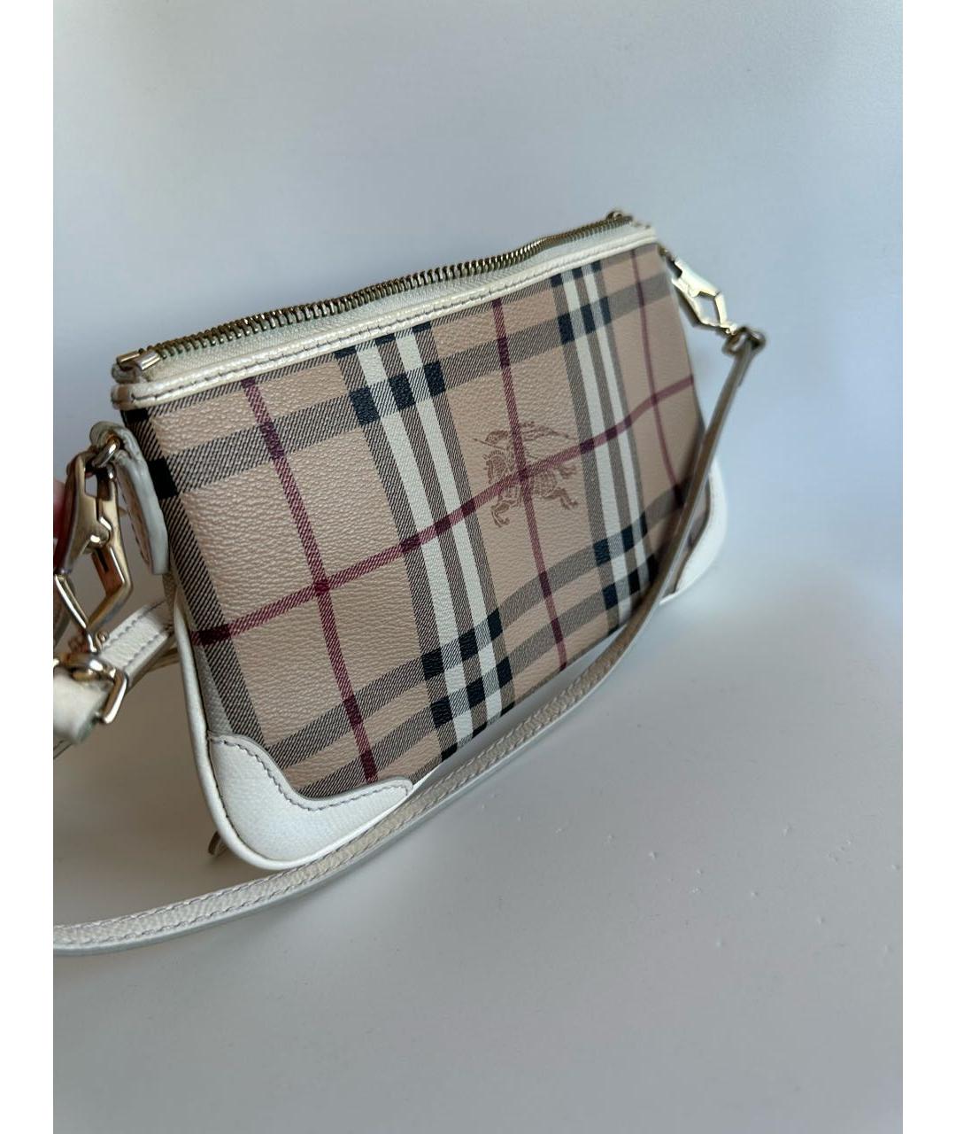 BURBERRY Бежевая кожаная сумка через плечо, фото 2