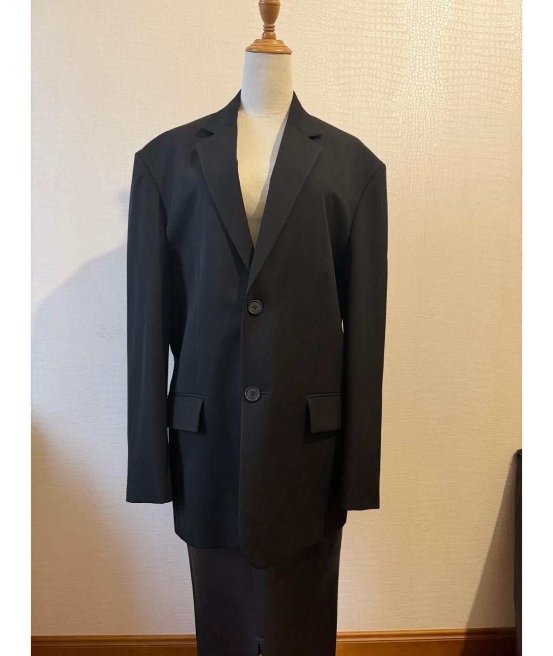 THE ROW Черный шерстяной жакет/пиджак, фото 4