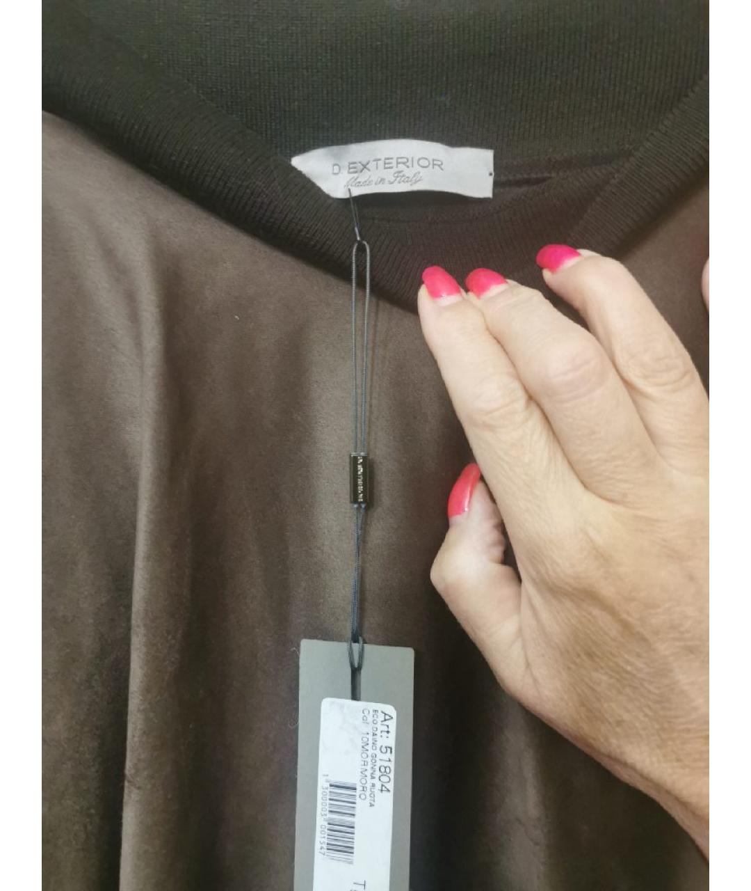 D.EXTERIOR Коричневая юбка миди, фото 3