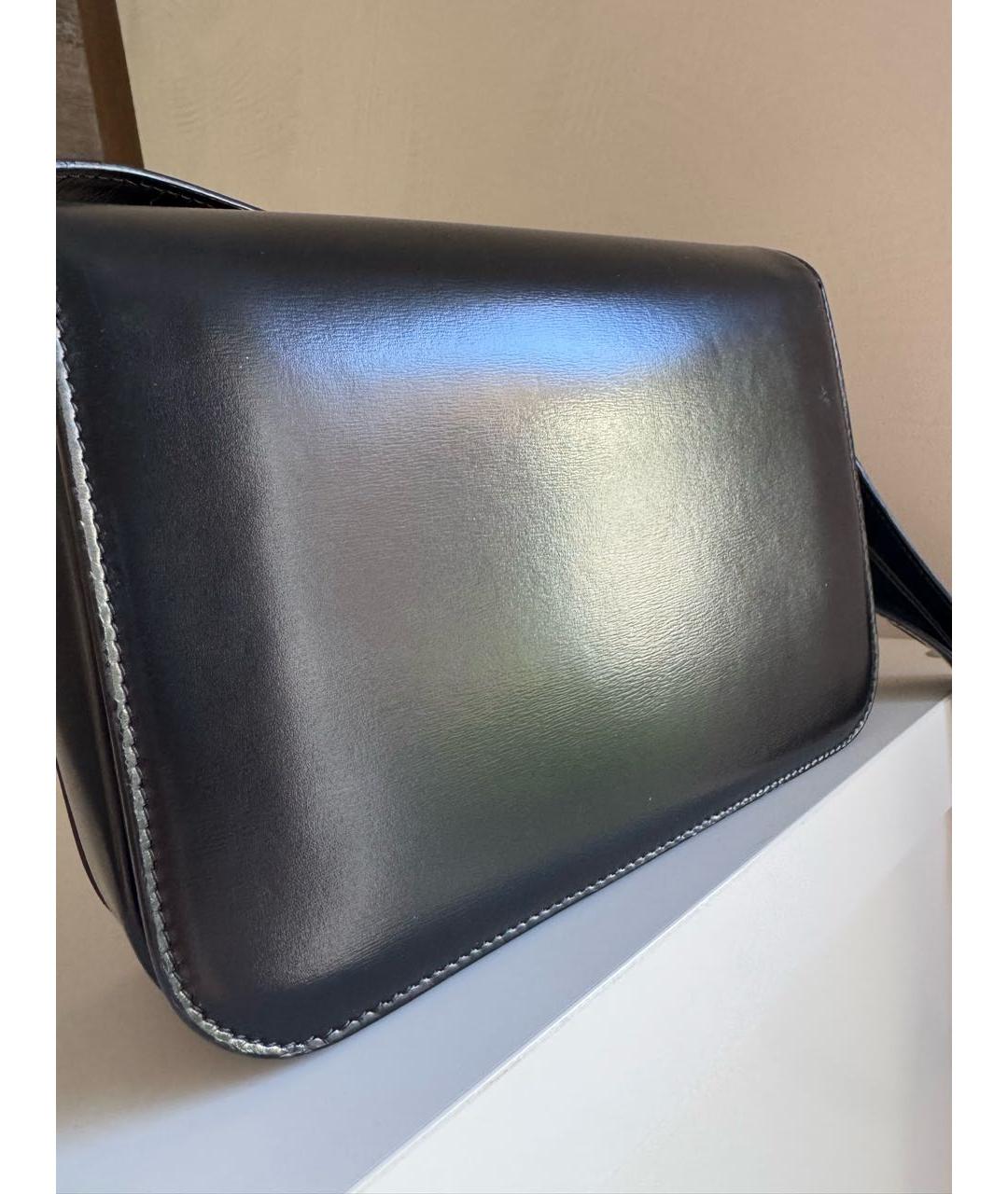 CELINE Черная кожаная сумка через плечо, фото 3