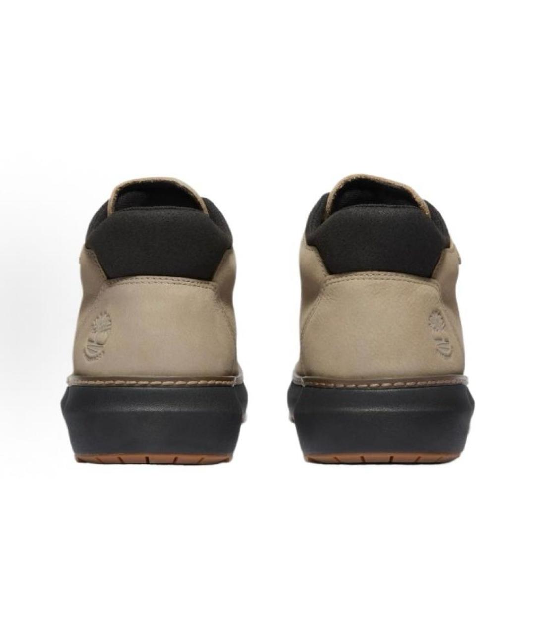 TIMBERLAND Бежевые кожаные низкие ботинки, фото 4