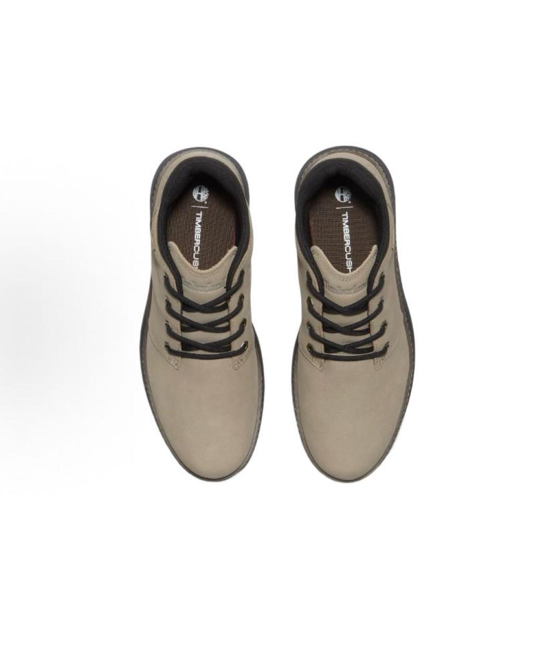 TIMBERLAND Бежевые кожаные низкие ботинки, фото 3