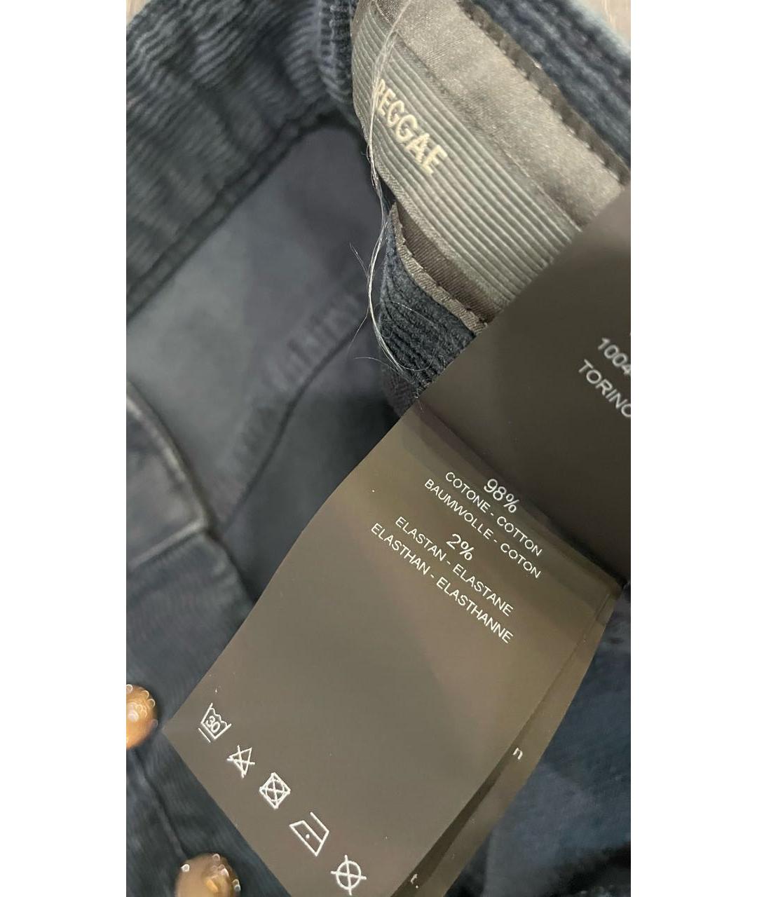 PT TORINO Темно-синие хлопковые повседневные брюки, фото 7
