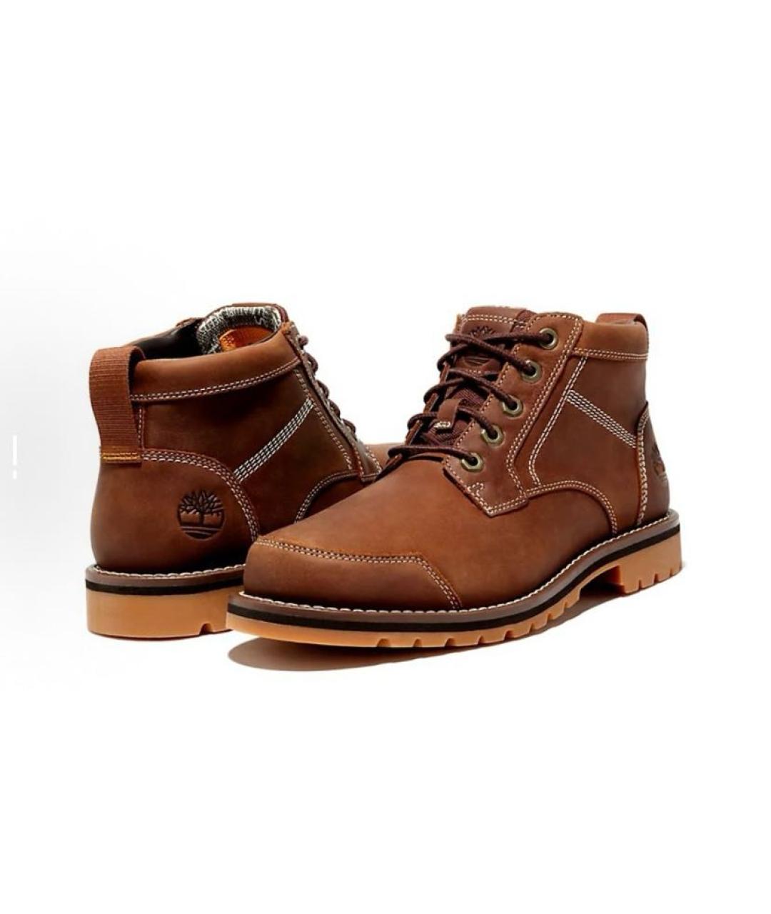 TIMBERLAND Коричневые кожаные низкие ботинки, фото 4