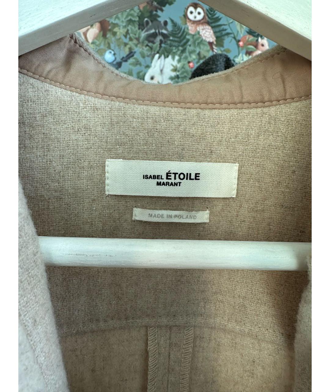 ISABEL MARANT Бежевый шерстяной жакет/пиджак, фото 5