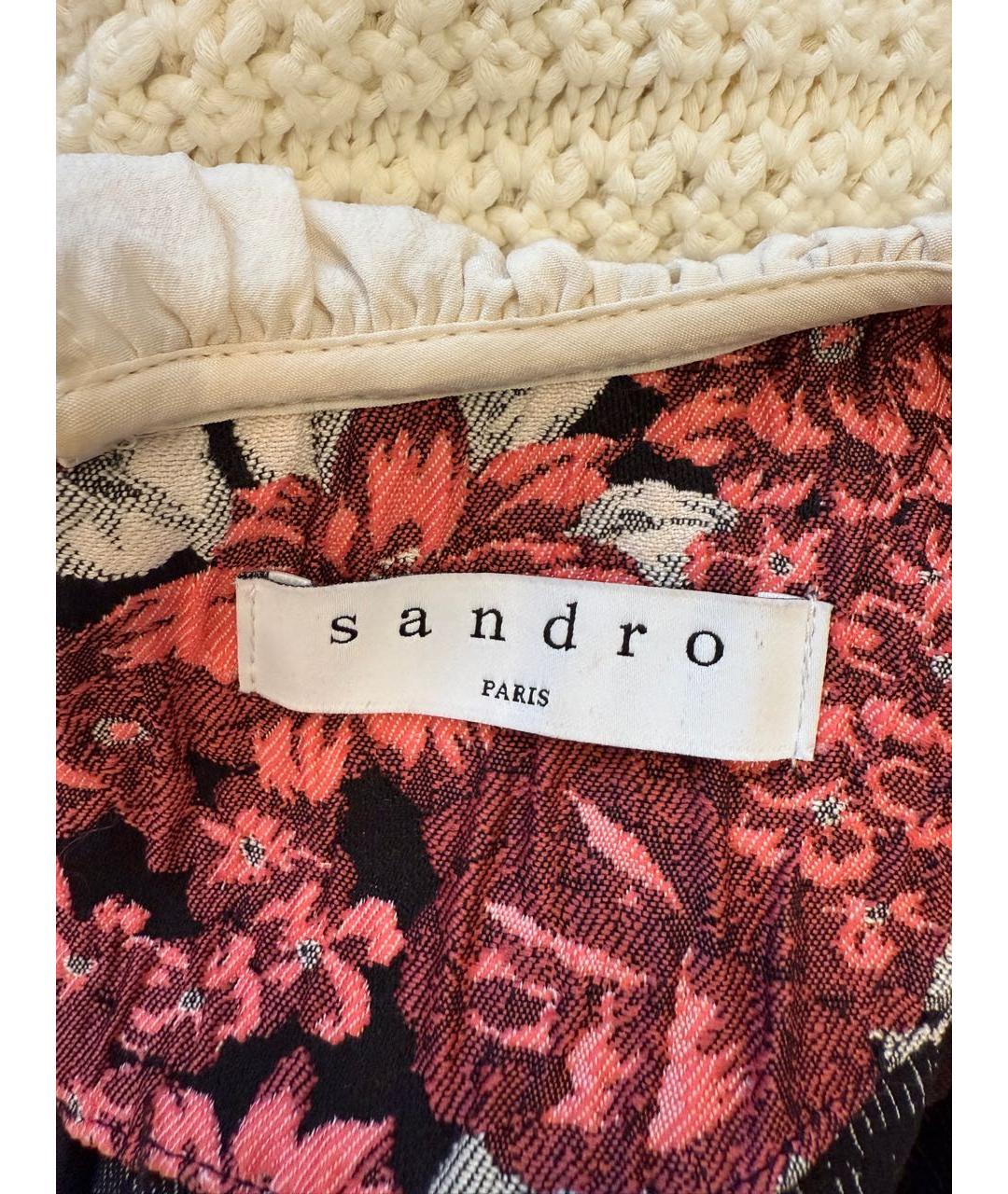 SANDRO Мульти полиэстеровое повседневное платье, фото 5