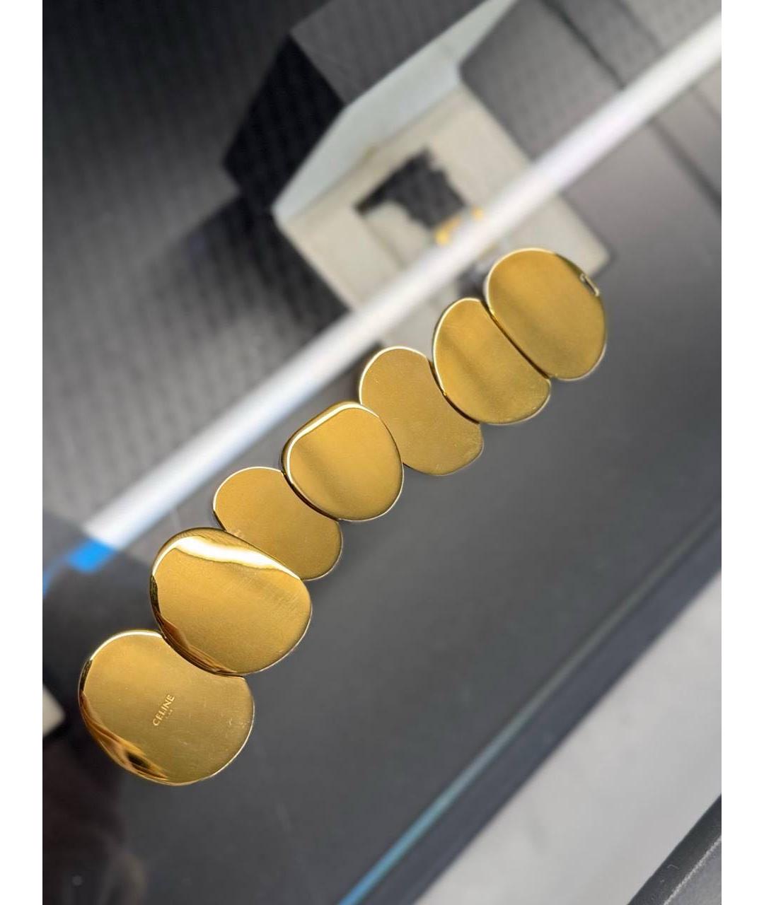 CELINE Золотой латунный браслет, фото 3